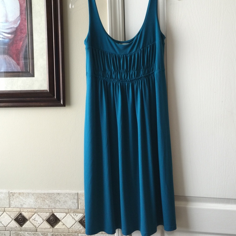 LOFT Teal Midi Dress